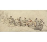 ARTXLXXBN Dipinti Famosi Stampa Immagini Quadri Moderni Art un barco de barco por el pintor famoso per L'arredamento del Soggiorno 60x90cm