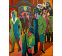 ARTXLXXBN Dipinti Famosi Stampa Tela Canvas Quadri D'Arte Classica Cabeza de mujer frente a girasoles de Ernst Ludwig Kirchner per L'arredamento Della Camera da Letto 60x90cm