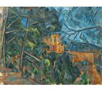 ARTXLXXBN Dipinti Famosi Stampa Tela Canvas Quadri D'Arte Classica Château Noir de Paul Cézanne per L'arredamento Della Camera da Letto 60x90cm