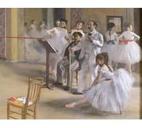 ARTXLXXBN Dipinti Famosi Stampa Tela Canvas Quadri D'Arte Classica el Centro de Danza de la Opéra De La Rue Le Peletier de Edgar Degas per L'arredamento Della Camera da Letto 60x90cm