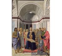 ARTXLXXBN Dipinti Famosi Stampa Tela Canvas Quadri D'Arte Classica el Retablo de Brera de Piero Della Francesca per L'arredamento Della Camera da Letto 60x90cm