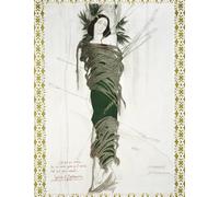 ARTXLXXBN Dipinti Famosi Stampa Tela Canvas Quadri D'Arte Classica Francia Escena de la nota autográfica del martirio de Claude Debussy de Leon Bakst per L'arredamento Della Camera da Letto 60x90cm