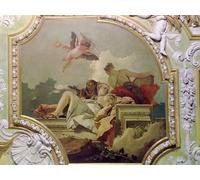 ARTXLXXBN Dipinti Famosi Stampa Tela Canvas Quadri D'Arte Classica Humildad Indulgencia y Verdad de Battista per L'arredamento Della Camera da Letto 60x90cm
