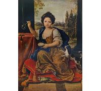 ARTXLXXBN Dipinti Famosi Stampa Tela Canvas Quadri D'Arte Classica Luisa María Ana de Borbón Hija ilegítima de Luis XIV de Pierre Mignard per L'arredamento Della Camera da Letto 60x90cm