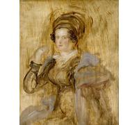 ARTXLXXBN Dipinti Famosi Stampa Tela Canvas Quadri D'Arte Classica Maria Lady Callcott Late de David Wilkie per L'arredamento Della Camera da Letto 60x90cm