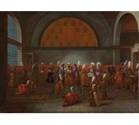 ARTXLXXBN Dipinti Famosi Stampa Tela Canvas Quadri D'Arte Classica Pintura famosa de Jean Baptiste Vanmour per L'arredamento Della Camera da Letto 60x90cm