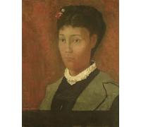 ARTXLXXBN Dipinti Famosi Stampa Tela Canvas Quadri D'Arte Classica Retrato de la esposa del artista Madame Odilon Redon de Odilon Redon per L'arredamento Della Camera da Letto 60x90cm