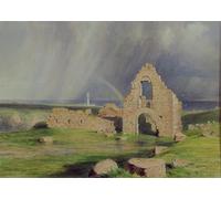ARTXLXXBN Famoso Arte Murale Su Tela Poster Con Stampa Castillo de Upper Boddam por un artista famoso per la Decorazione Domestica dell'ufficio 60x90cm