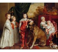 ARTXLXXBN Famoso Arte Murale Su Tela Poster Con Stampa Cinco hijos mayores de Carlos I de Anthony Van Dyck per la Decorazione Domestica dell'ufficio 60x90cm