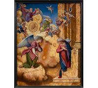 ARTXLXXBN Famoso Arte Murale Su Tela Poster Con Stampa la Anunciación de Orazio Gentileschi per la Decorazione Domestica dell'ufficio 60x90cm