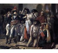 ARTXLXXBN Famoso Arte Murale Su Tela Poster Con Stampa Napoleón Bonaparte visitando la peste de Jaffa Th March por Antoine Jean Gros per la Decorazione Domestica dell'ufficio 60x90cm