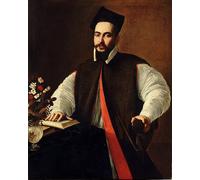ARTXLXXBN Famoso Arte Murale Su Tela Poster Con Stampa Retrato de Miguel Ángel Merisi Caravaggio per la Decorazione Domestica dell'ufficio 60x90cm