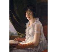 ARTXLXXBN Famoso Arte Murale Su Tela Poster Con Stampa Retrato sentado de Marie-philippe-claude Walbonne por Baron François Pascal Simon Gérard per la Decorazione Domestica dell'ufficio 60x90cm