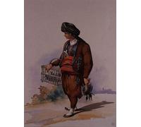 ARTXLXXBN Famoso Arte Murale Su Tela Poster Con Stampa Un vendedor de patos de Amadeo Preziosi per la Decorazione Domestica dell'ufficio 60x90cm