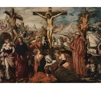 ARTXLXXBN Famoso Painting Quadri Tela Stampe Su Tela Animali Crucifixión de Jacopo Robusti Tintoretto per Decorazioni per la Casa 60x90cm