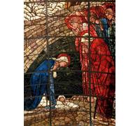 ARTXLXXBN Famoso Painting Quadri Tela Stampe Su Tela Animali Detalle de la ventana de la Natividad de Edward Burne Jones per Decorazioni per la Casa 60x90cm