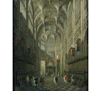 ARTXLXXBN Famoso Painting Quadri Tela Stampe Su Tela Animali Interior de la Abadía de Westminster de la Capilla de Enrique VII por Canaletto per Decorazioni per la Casa 60x90cm