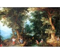 ARTXLXXBN Famoso Painting Quadri Tela Stampe Su Tela Animali La burla de Latona de Pieter Brueghel el Viejo per Decorazioni per la Casa 60x90cm
