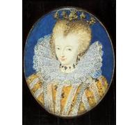 ARTXLXXBN Famoso Painting Quadri Tela Stampe Su Tela Animali una dama tradicionalmente identificada como Isabel I cuando era princesa por Nicholas Hilliard per Decorazioni per la Casa 60x90cm