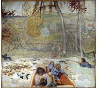 ARTXLXXBN Famoso Poster Parete Quadri Murale Tela en un barco de Pierre Bonnard per la Decorazione Della Parete 60x90cm
