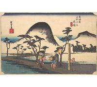 ARTXLXXBN Famoso Poster Parete Quadri Murale Tela Hiratsuka Nawate Do de Ando Hiroshige per la Decorazione Della Parete 60x90cm