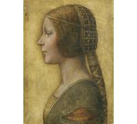 ARTXLXXBN Famoso Poster Parete Quadri Murale Tela Perfil de unaprometida de Leonardo Da Vinci per la Decorazione Della Parete 60x90cm