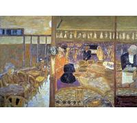 ARTXLXXBN Famoso Poster Parete Quadri Murale Tela Place Clichy en París por la noche el Café del Pequeño Poucet de Pierre Bonnard per la Decorazione Della Parete 60x90cm