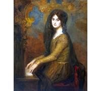 ARTXLXXBN Famoso Poster Parete Quadri Murale Tela Santa Cecilia Eduard Veith per la Decorazione Della Parete 60x90cm