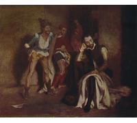 ARTXLXXBN Famoso Poster Parete Quadri Murale Tela Tasso en prisión de Ferdinandeugene Delacroix per la Decorazione Della Parete 60x90cm