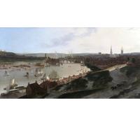ARTXLXXBN Famoso Poster Parete Quadri Murale Tela Vista de Newcastle Upon Tyne tomada desde un molino de viento al este de St Ann por William Daniell per la Decorazione Della Parete 60x90cm