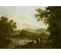 ARTXLXXBN Famoso Stampa Immagini Quadri Moderni Art Cicerón y sus amigos Atticus y Quintus en su villa en Arpinum por un artista famoso per L'arredamento del Soggiorno 60x90cm