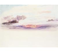 ARTXLXXBN Famoso Stampa Immagini Quadri Moderni Art el cielo al amanecer de Mallord William Turner per L'arredamento del Soggiorno 60x90cm
