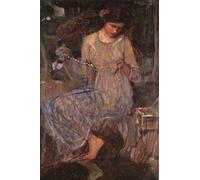 ARTXLXXBN Famoso Stampa Immagini Quadri Moderni Art el collar de John William Waterhouse per L'arredamento del Soggiorno 60x90cm
