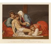 ARTXLXXBN Famoso Stampa Immagini Quadri Moderni Art el Descendimiento de Jesucristo por Fra Bartolommeo per L'arredamento del Soggiorno 60x90cm