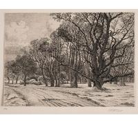 ARTXLXXBN Famoso Stampa Immagini Quadri Moderni Art Invierno en el bosque de Vilhelm Kyhn per L'arredamento del Soggiorno 60x90cm