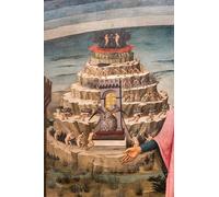 ARTXLXXBN Famoso Stampa Immagini Quadri Moderni Art La Divina Comedia de Dante Alighieri Detalle de la Colina del Purgatorio de Domenico Di o per L'arredamento del Soggiorno 60x90cm