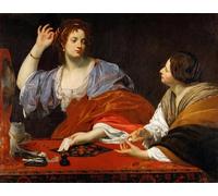 ARTXLXXBN Famoso Stampa Immagini Quadri Moderni Art Martha culpa a su vanidosa hermana María Magdalena Simon Vouet de Simon Vouet per L'arredamento del Soggiorno 60x90cm