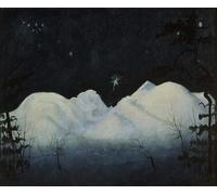 ARTXLXXBN Famoso Stampa Immagini Quadri Moderni Art Noches de invierno en las montañas de Harald Oscar Sohlberg per L'arredamento del Soggiorno 60x90cm