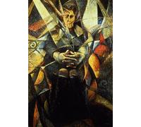 ARTXLXXBN Famoso Stampa Immagini Quadri Moderni Art Retrato de una mujer sentada de Umberto Boccioni per L'arredamento del Soggiorno 60x90cm