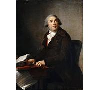 ARTXLXXBN Famoso Stampa Immagini Quadri Moderni Art Ritratto di Paisiello al clavicembalo di Elisabeth Louise Vigee Lebrun per L'arredamento del Soggiorno 60x90cm