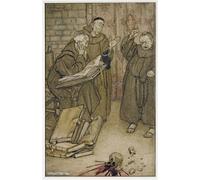 ARTXLXXBN Famoso Stampa Immagini Quadri Moderni Art Si alguien mintió o si alguien juró por Arthur Rackham per L'arredamento del Soggiorno 60x90cm