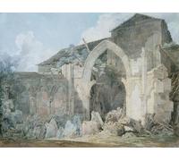 ARTXLXXBN Famoso Stampa Tela Canvas Quadri D'Arte Classica Abadía de Glastonbury por Mallord William Turner per L'arredamento Della Camera da Letto 60x90cm