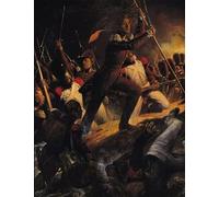 ARTXLXXBN Famoso Stampa Tela Canvas Quadri D'Arte Classica De Carignan liderando el asalto al asedio de Hippolyte Delaroche per L'arredamento Della Camera da Letto 60x90cm