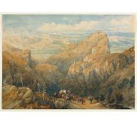 ARTXLXXBN Famoso Stampa Tela Canvas Quadri D'Arte Classica Descenso al Llano de Granada de David Roberts per L'arredamento Della Camera da Letto 60x90cm