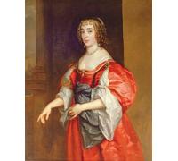 ARTXLXXBN Famoso Stampa Tela Canvas Quadri D'Arte Classica Dorothy Condesa de Sunderland porVan Dyck per L'arredamento Della Camera da Letto 60x90cm