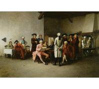 ARTXLXXBN Famoso Stampa Tela Canvas Quadri D'Arte Classica el salón del club de Benjamin Eugene Fichel per L'arredamento Della Camera da Letto 60x90cm