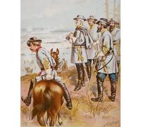 ARTXLXXBN Famoso Stampa Tela Canvas Quadri D'Arte Classica General Robert E en la batalla de Fredericksburg por Henry Alexander Ogden per L'arredamento Della Camera da Letto 60x90cm