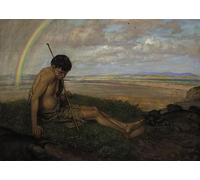 ARTXLXXBN Famoso Stampa Tela Canvas Quadri D'Arte Classica Il Figliol Pródigo Hans Thoma per L'arredamento Della Camera da Letto 60x90cm