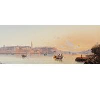 ARTXLXXBN Famoso Stampa Tela Canvas Quadri D'Arte Classica Marsamxett Harbour La Valeta Malta por Maria Galea per L'arredamento Della Camera da Letto 60x90cm