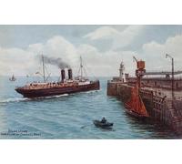 ARTXLXXBN Famoso Stampa Tela Canvas Quadri D'Arte Classica Salida del barco de Folkestone por Alfred Robert Quinton per L'arredamento Della Camera da Letto 60x90cm
